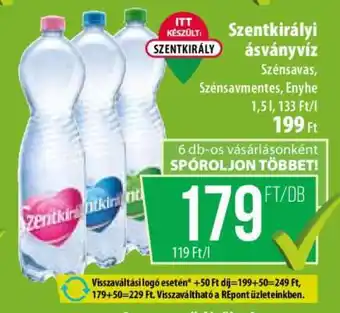 Coop SZENTKIRÁLYI Ásványvíz ajánlat