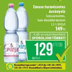 Coop Emese természetes ásványvíz ajánlat