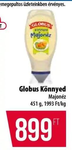 Coop Globus könnyed majonéz ajánlat