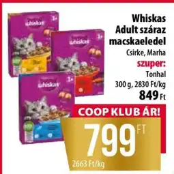 Coop Whiskas Adult száraz macskaeledel ajánlat