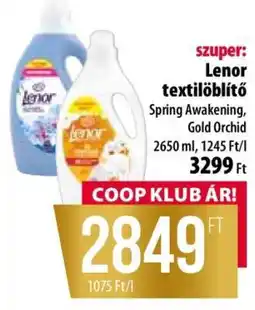 Coop Lenor textilöblítő ajánlat