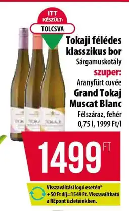 Coop Grand Tokaj Muscat Blanc ajánlat