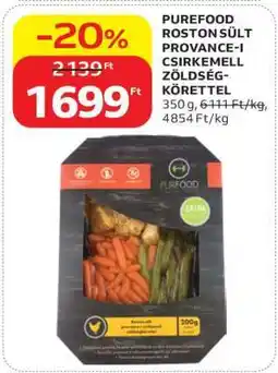 Auchan PUREFOOD ROSTON SÜLT PROVANCE-I CSIRKEMELL ZÖLDSÉG-KÖRETTEL ajánlat