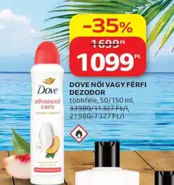 Auchan DOVE NŐI VAGY FÉRFI DEZODOR ajánlat