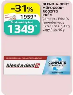 Auchan BLEND-A-DENT MŰFOGSOR-RÖGZÍTŐ KRÉM ajánlat