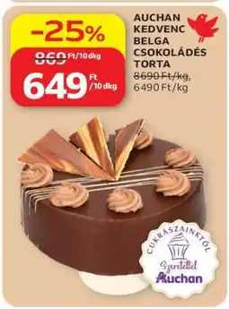 Auchan Auchan Kedvenc Belga Csokoládés Torta ajánlat