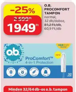 Auchan O.B. ProComfort Tampon ajánlat