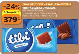 Auchan TIBI Táblás csokoládé ajánlat