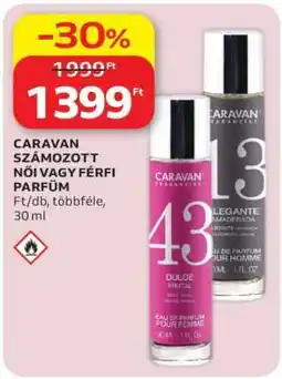 Auchan Caravan Számozott Női vagy Férfi Parfüm ajánlat