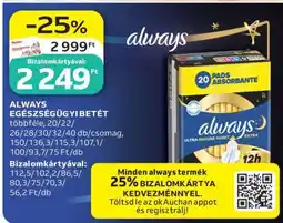 Auchan ALWAYS EGÉSZSÉGÜGYI BETÉT ajánlat