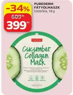 Auchan PUREDERM FÁTYOLMASZK ajánlat