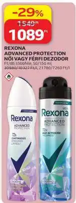 Auchan Rexona Advanced Protection Női vagy Férfi Dezodor ajánlat