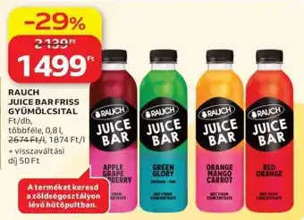 Auchan Rauch Juice Bar Friss Gyümölcsital ajánlat