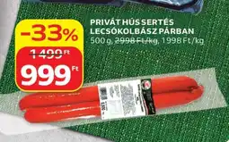 Auchan PRIVÁT HÚS SERTÉS LECSÓKOLBÁSZ PÁRBAN ajánlat