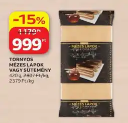 Auchan TORNYOS MÉZES LAPOK VAGY SÜTEMÉNY ajánlat