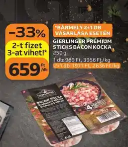 Auchan GIERLINGER PREMIUM STICKS BACON KOCKA ajánlat