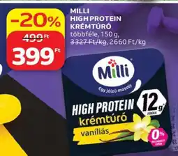 Auchan Milli High Protein krémtúró ajánlat