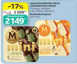Auchan Magnum Mini Pálcikás Jégkrém Multipack ajánlat