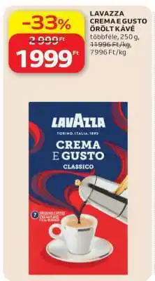 Auchan LAVAZZA CREMA E GUSTO ŐRÖLT KÁVÉ ajánlat
