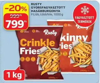 Auchan RUSTY GYORSFAGYASZTOTT HASÁBBURGONYA ajánlat