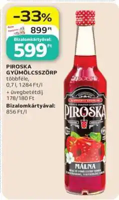 Auchan Piroska Gyümölcsszörp ajánlat