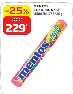 Auchan Mentos cukordrazsé ajánlat