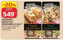 Auchan Szarvasi szeletelt mozzarella sajt ajánlat