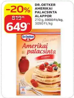 Auchan Dr. Oetker amerikai palacsinta alappor ajánlat