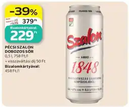 Auchan Pécsi Szalon Dobozos Sör ajánlat