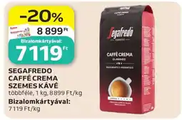 Auchan Segafredo Caffé Crema szemes kávé ajánlat