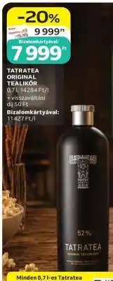 Auchan Tatratea Original tealikőr ajánlat