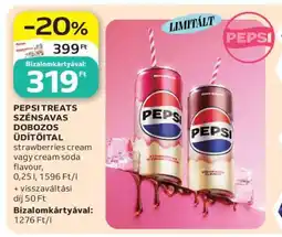 Auchan PEPSI TREATS SZÉNSAVAS DOBOZOS ÜDÍTŐITAL ajánlat