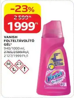 Auchan VANISH FOLTELTÁVOLÍTÓ GÉL ajánlat