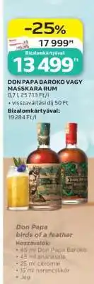 Auchan DON PAPA BAROKO VAGY MASSKARA RUM ajánlat