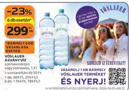 Auchan Vöslauer ásványvíz ajánlat