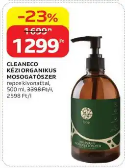 Auchan CLEANECO KÉZI ORGANIKUS MOSOGATÓSZER ajánlat