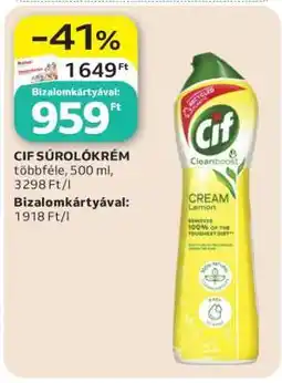 Auchan CIF Súrolókrém ajánlat