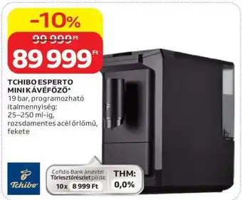 Auchan TCHIBO ESPERTO MINI KÁVÉFŐZŐ ajánlat
