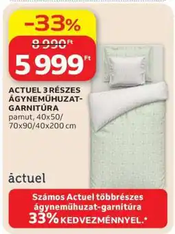 Auchan ACTUEL 3 RÉSZES ÁGYNEMŰHUZAT-GARNITÚRA ajánlat