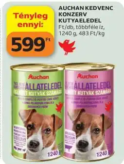 Auchan AUCHAN KEDVENC KONZERV KUTYAELEDEL ajánlat