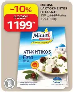 Auchan MINUSL LAKTÓZMENTES FETASAJT ajánlat