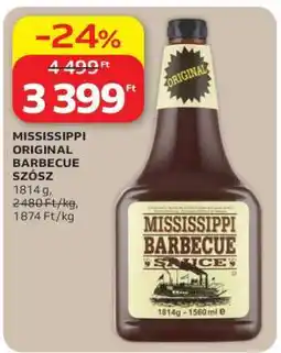 Auchan MISSISSIPPI ORIGINAL BARBECUE SZÓSZ ajánlat
