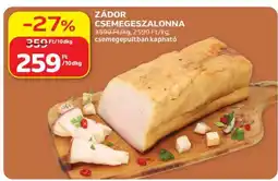 Auchan Zádor Csemegeszalonna ajánlat