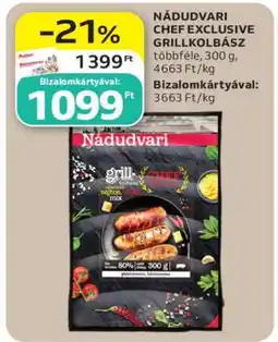 Auchan NÁDUDVARI CHEF EXCLUSIVE GRILLKOLBÁSZ ajánlat