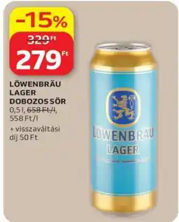 Auchan Löwenbräu Lager Dobozos Sör ajánlat