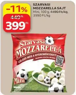 Auchan Szarvasi Mozzarella sajt ajánlat