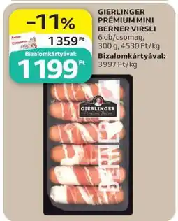 Auchan Gierlinger Prémium Mini Berner Virsli ajánlat