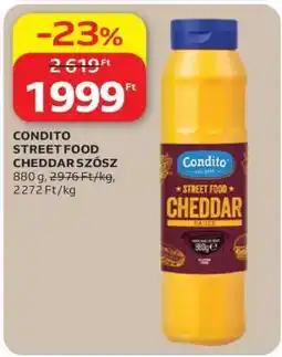Auchan CONDITO STREET FOOD CHEDDAR SZÓSZ ajánlat