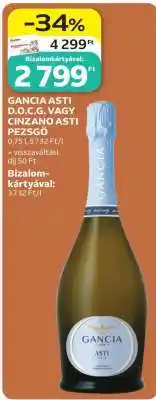 Auchan GANCIA ASTI D.O.C.G. VAGY CINZANO ASTI PEZSGŐ ajánlat