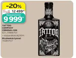 Auchan TATTOO COMPANY CRIMINAL GIN ajánlat